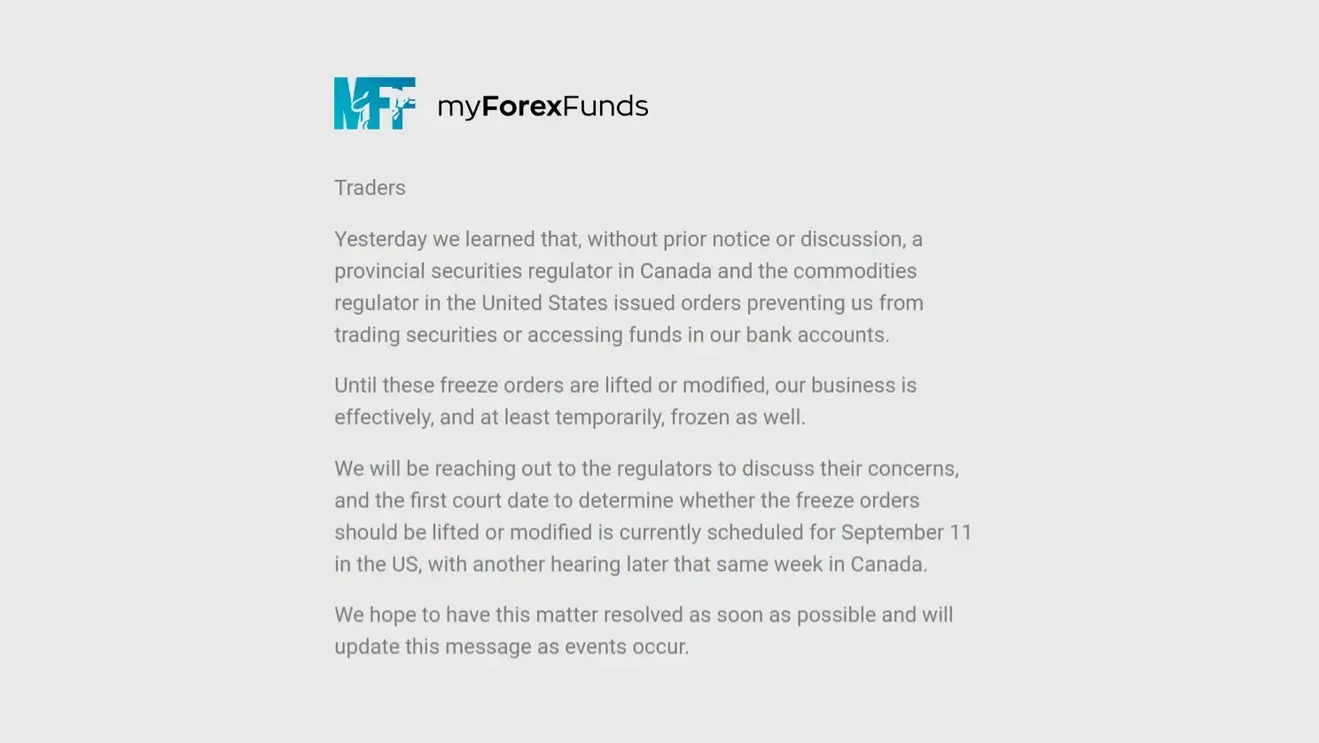 myforexfunds scandal