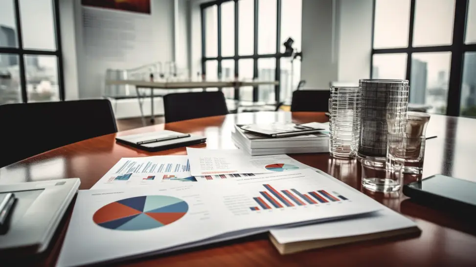 a table with marketing data